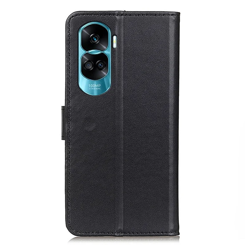 For Honor 90 Lite 5G / X50i Dustproof Cover Shockproof Wallet Stand Textured PU Leather Phone Case - Black