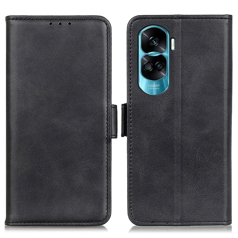 Per Honor 90 Lite 5G / X50i Multifunzione Portafoglio Custodia Texture Pelle di Mucca PU Supporto per Telefono - Nero
