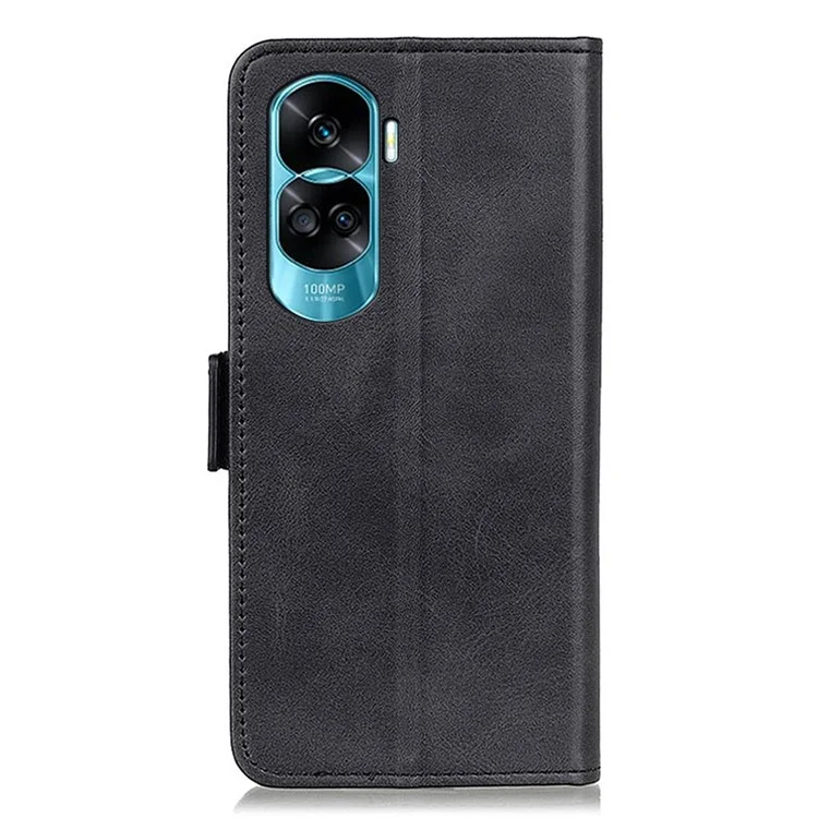 Per Honor 90 Lite 5G / X50i Multifunzione Portafoglio Custodia Texture Pelle di Mucca PU Supporto per Telefono - Nero