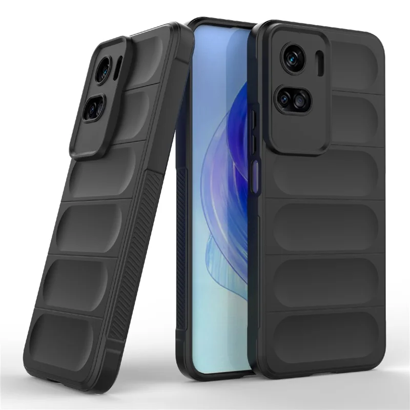 Чехол для телефона TPU для Honor 90 Lite 5G, прочный, устойчивый к падениям, тонкий чехол для телефона - черный