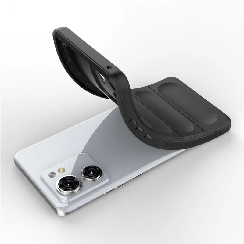 TPU Phone Case for Motorola Edge 40 5G Shockproof Rugged Phone Cover - Dark Grey