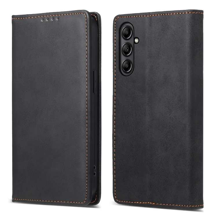 DF-05 Pour Samsung Galaxy A25 5G (Global) (161,0 x 76,5 x 8,3 mm) Portefeuille Bloquant RFID Étui de Téléphone en Cuir PU Support Couverture de Téléphone - Noir