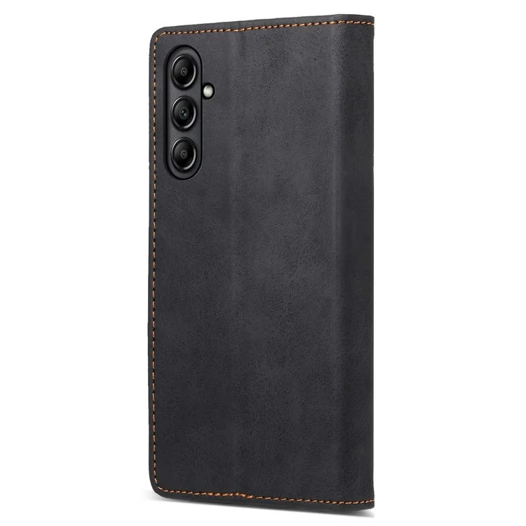 DF-05 Pour Samsung Galaxy A25 5G (Global) (161,0 x 76,5 x 8,3 mm) Portefeuille Bloquant RFID Étui de Téléphone en Cuir PU Support Couverture de Téléphone - Noir