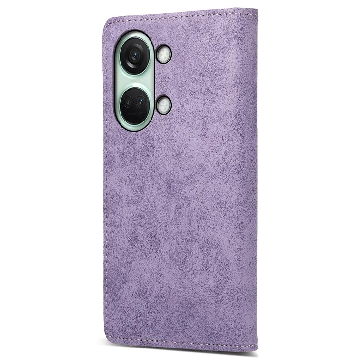 DF-05 For OnePlus Nord 3 5G / Ace 2V PU Leather Wallet Case RFID Blocking Stand Phone Cover - Purple