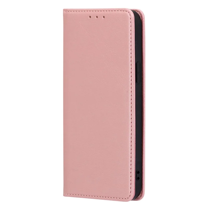 Wallet Phone Case for Honor 90 , Anti-Scratch Calf Texture PU Leather Stand Smartphone Cover - Rose Gold