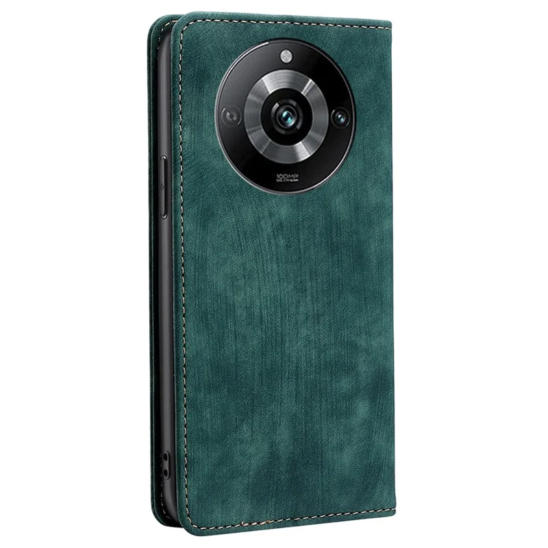 Para Realme 11 Pro+ 5G / 11 Pro 5G Capa de Telefone de Carteira de Couro com Suporte Anti-queda e Função de Bloqueio RFID - Verde