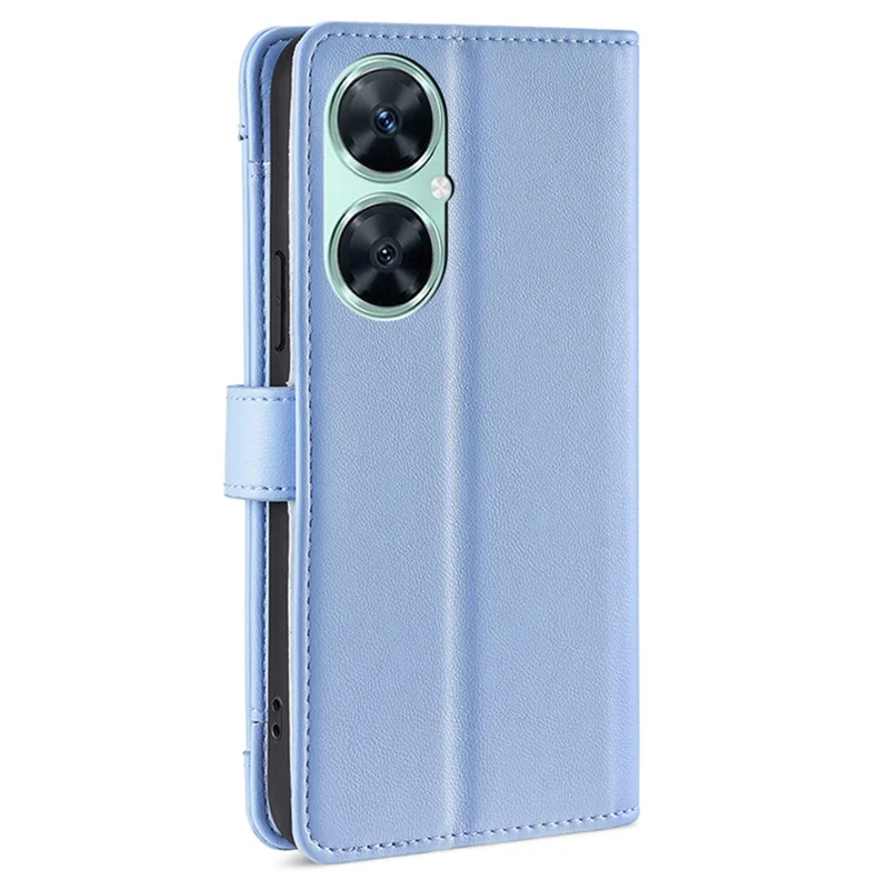 Phone Shell for Huawei Enjoy 60 Pro / nova 11i / Maimang 20 , Zipper Pocket Multiple Card Slots Leather Flip Case with Straps - Blue