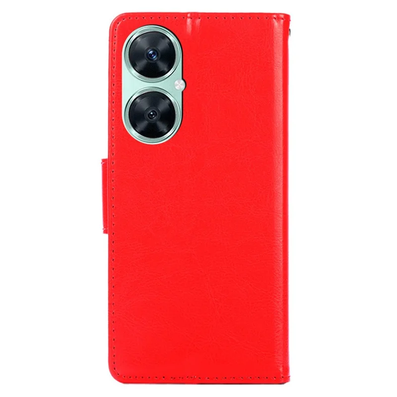 For Huawei Enjoy 60 Pro / nova 11i / Maimang 20 Wallet Stand Case Anti-scratch Textured PU Leather Phone Cover - Red
