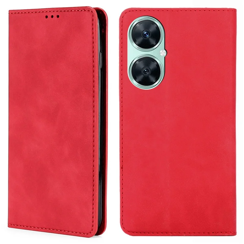 Pour Huawei Enjoy 60 Pro / nova 11i / Maimang 20 Porte-carte Coque de téléphone en cuir PU avec support - Rouge