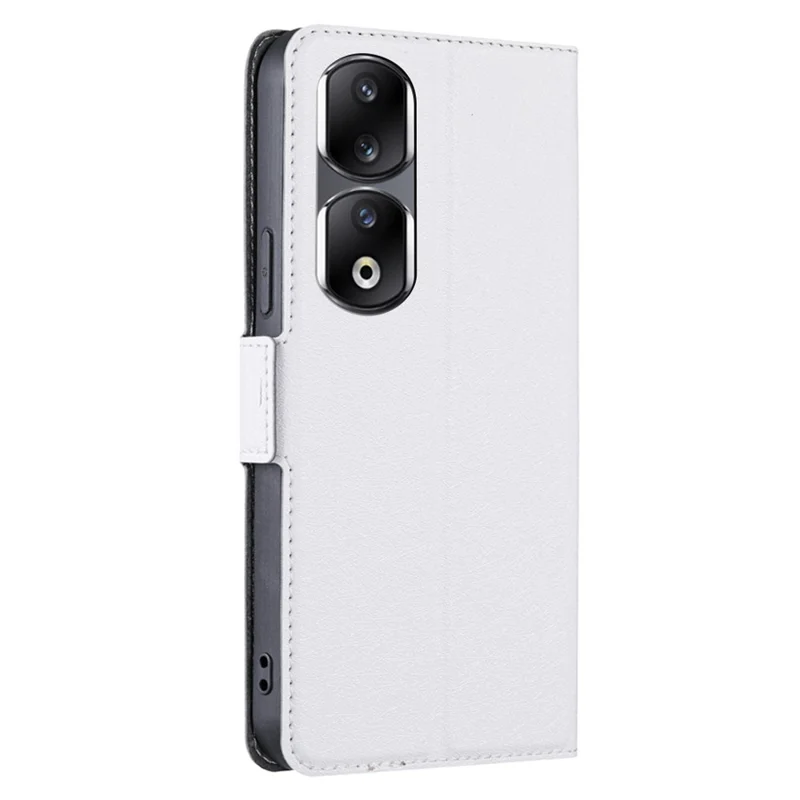 Capa de Suporte para Telefone For Honor 90 Pro, em Couro PU à prova de choques, com Slot para Cartão - Branca