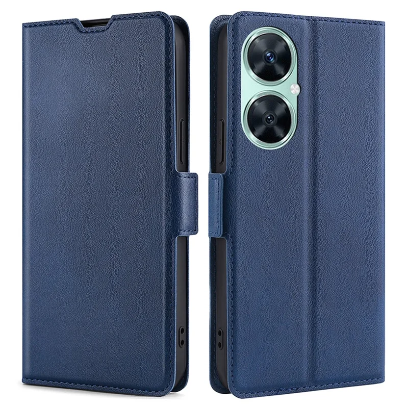 For Huawei nova 11i / Enjoy 60 Pro / Maimang 20 Card Holder PU Leather Cover Phone Stand Case - Blue