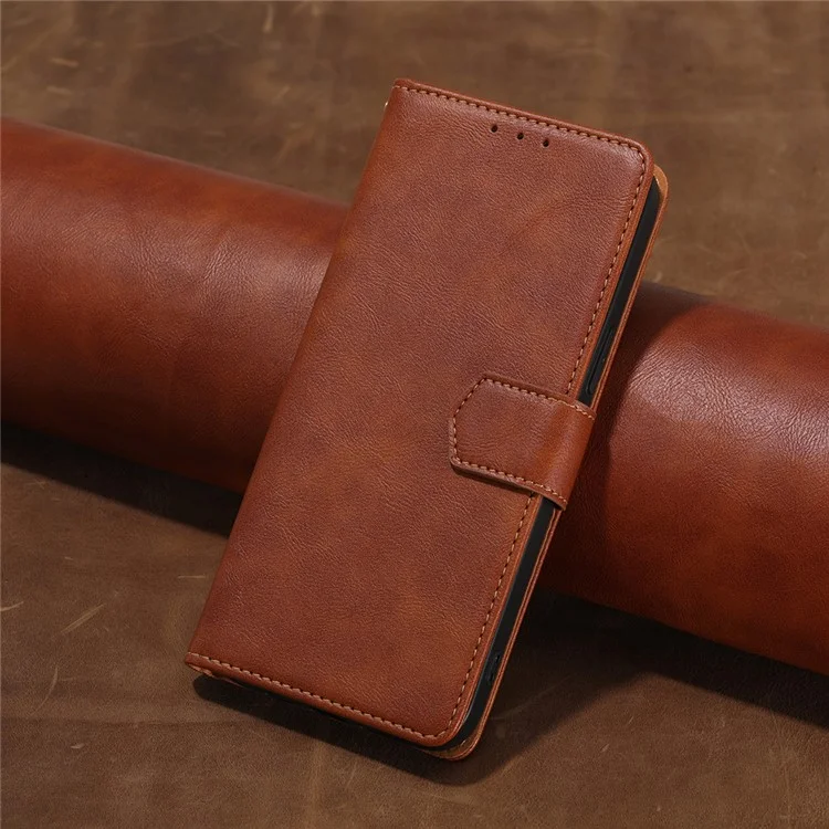 Per vivo Y35m+ 5G / Y35+ 5G PU Leather Stand Cell Phone Case RFID Blocking Wallet Phone Cover - Marrone