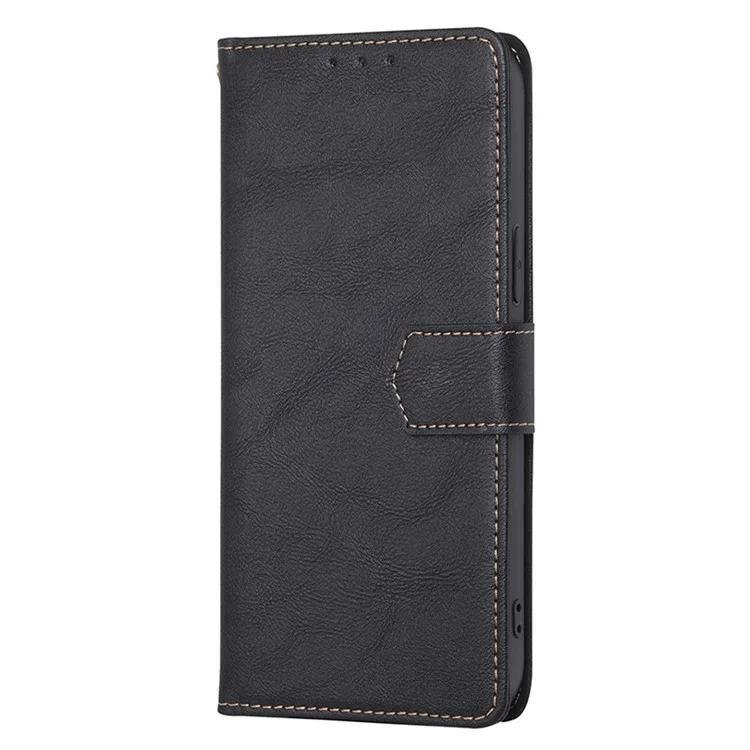 Für vivo iQOO Neo8 Pro 5G / Neo8 5G Anti-Scratch PU-Leder-Flip-Case RFID-Blockierende Geldbörse Ständer Handyhülle - Schwarz