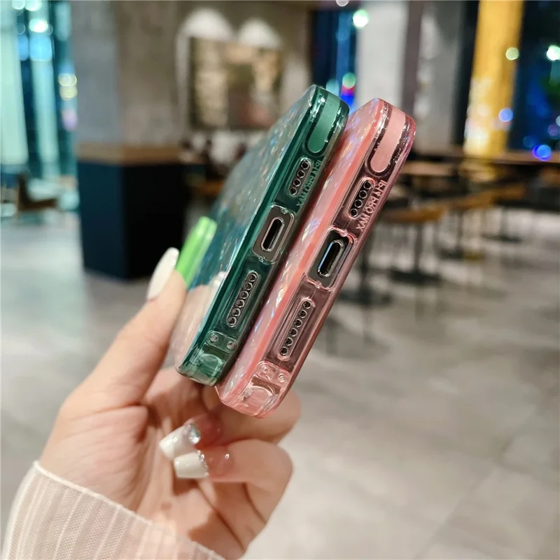 Protective Phone Case for iPhone 14 Pro Max Shell Texture Anti-Drop Acrylic PC Phone Cover - Green