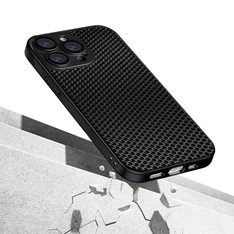 KSTDESIGN Icenets Series Phone Cover for iPhone 15 Pro Max , Heat Dissipation Hard PC Case with Lens Film - Purple