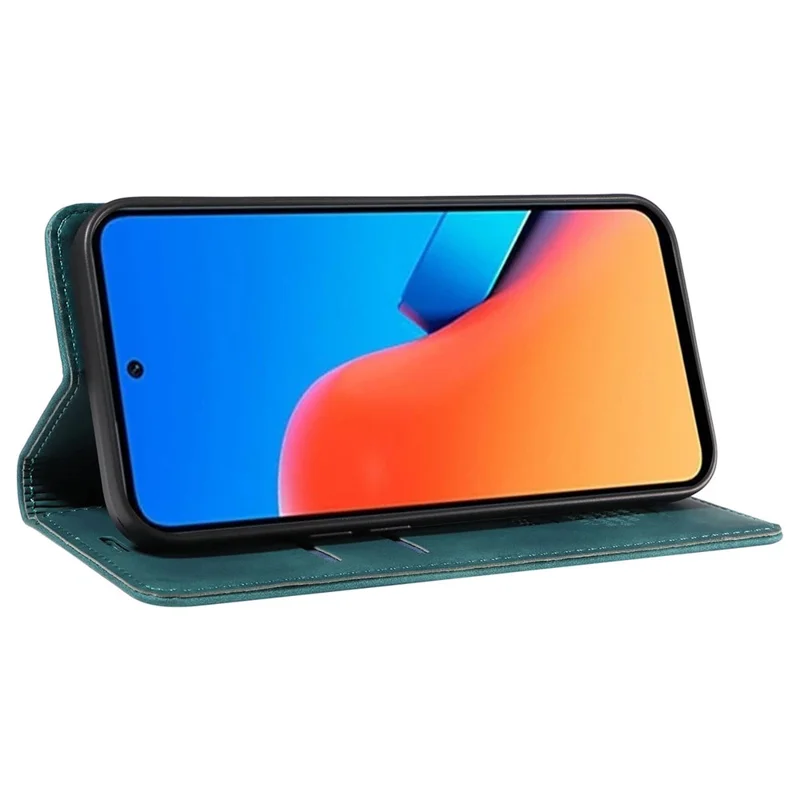 BETOPNICE 003 Per Xiaomi Redmi 12 4G RFID Blocking Phone Case Wallet Stand PU Leather Flip Cover - Verde