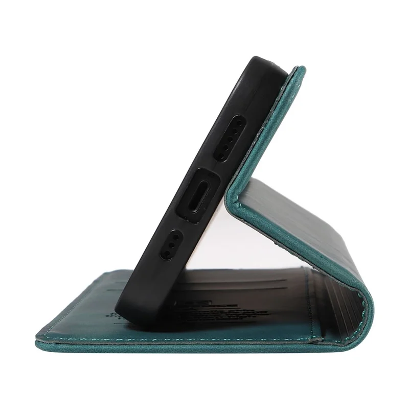 BETOPNICE 003 Per Xiaomi Redmi 12 4G RFID Blocking Phone Case Wallet Stand PU Leather Flip Cover - Verde