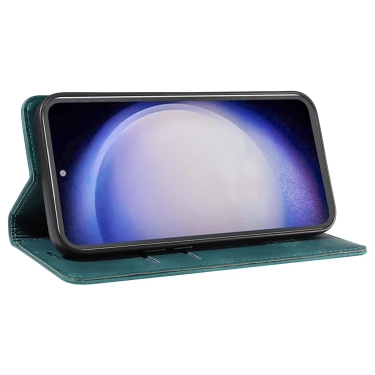 BETOPNICE 003 Stand Phone Case для Samsung Galaxy S23 FE, чехол-книжка из искусственной кожи с блокировкой RFID - зеленый