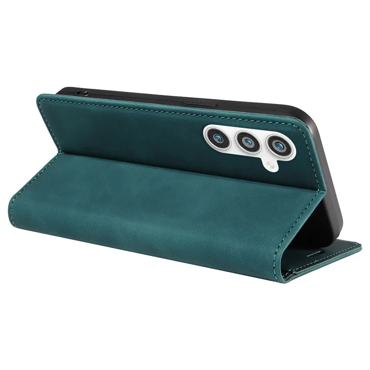 BETOPNICE 003 Stand Phone Case для Samsung Galaxy S23 FE, чехол-книжка из искусственной кожи с блокировкой RFID - зеленый