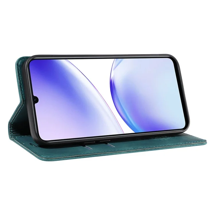 BETOPNICE 003 For Realme C53 (Global) / C53 (India) / C51 / Narzo N53 4G Dustproof PU Leather Flip Cover RFID Blocking Wallet Stand Phone Case - Green