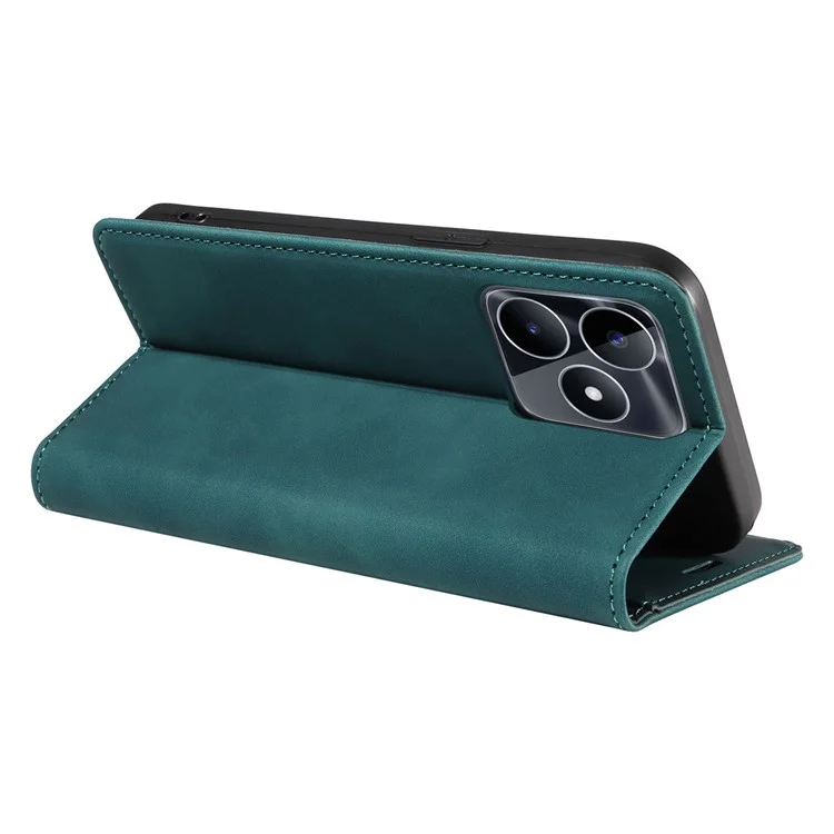 BETOPNICE 003 For Realme C53 (Global) / C53 (India) / C51 / Narzo N53 4G Dustproof PU Leather Flip Cover RFID Blocking Wallet Stand Phone Case - Green