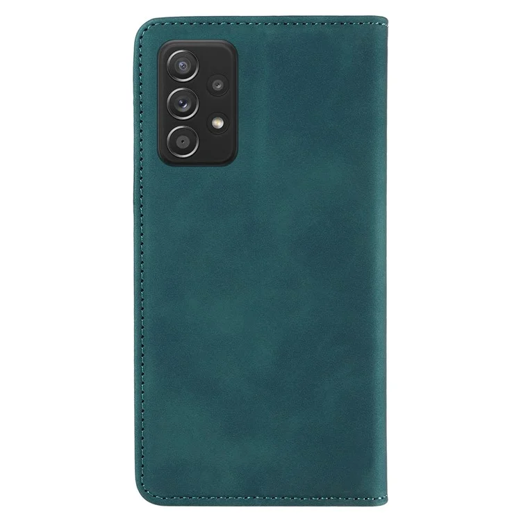 Betopnice 003 Para Samsung Galaxy A52 4G / A52s 5G / A52 5G RFID Bloqueo Flip Cover Willet PU Cuero de Cuero Funra de Teléfono Con Cáscara - Verde