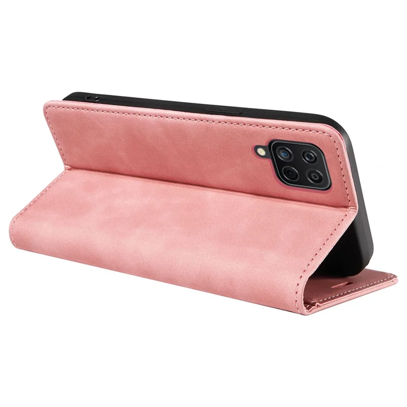 BETOPNICE 003 Для Samsung Galaxy A12 / M12 / F12 PU кожаный флип-чехол стойка Чехол для телефона RFID блокирующий кошелек - розовый