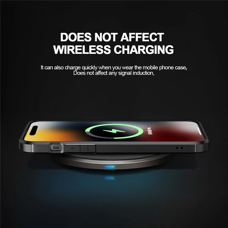 Defensa serie de armadura para iPhone 15 Pro Cubierta trasera clara de TPU + Carcasa protectora de teléfono PC a prueba de golpes - Negro