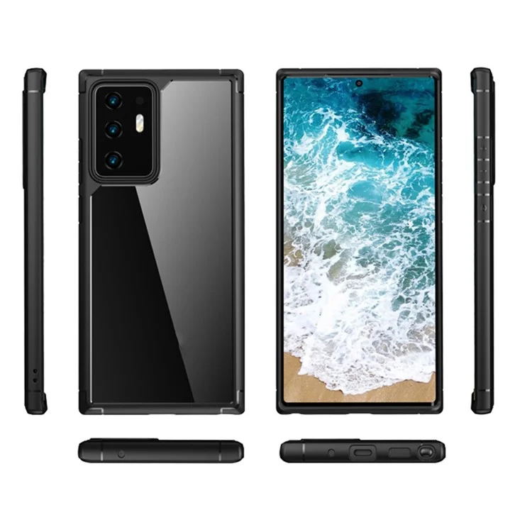 Defense Armor Series Clear Case für Samsung Galaxy Note20 Ultra / Note20 Ultra 5G, TPU + PC Schutzhülle - Schwarz