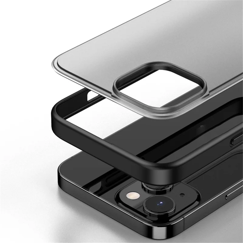 Magic Series for iPhone 13 / 14 Translucent Matte Case  TPU + PC Anti-Scratch Phone Cover - Dark Purple