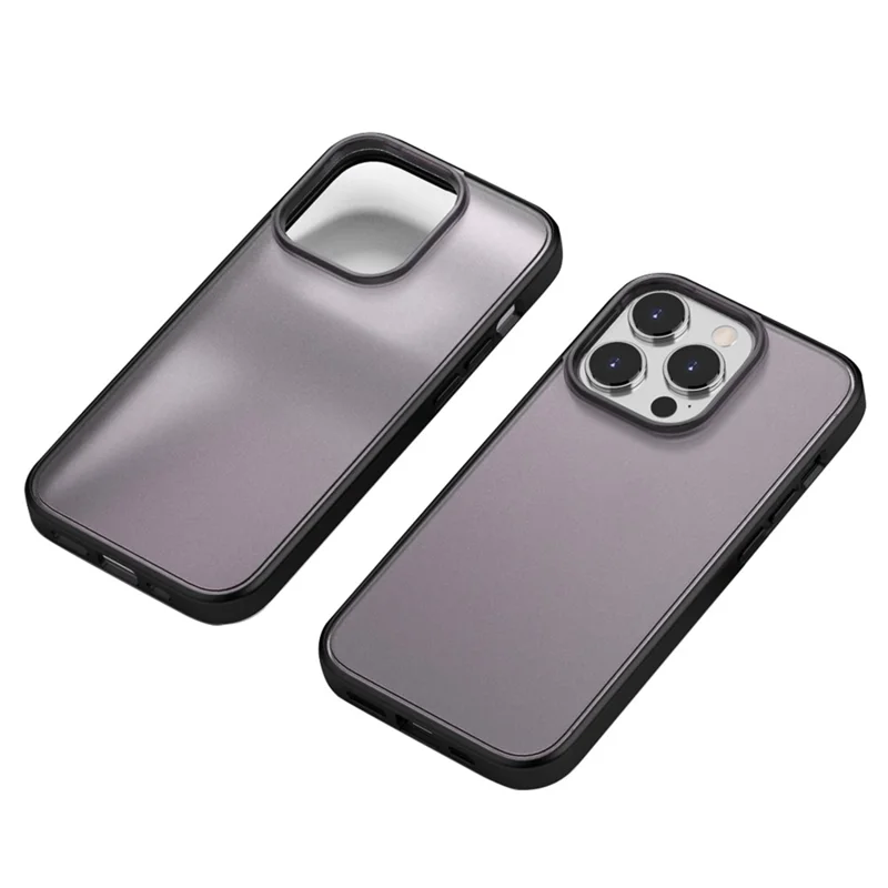 Phantom Series for iPhone 13 Pro Max TPU + PC Drop Protection Translucent Matte Phone Cover - Dark Purple