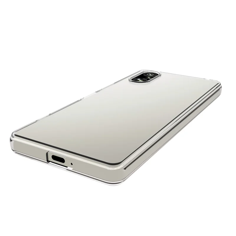 10 stk./pakke til Sony Xperia 5 V, gennemsigtig, fleksibel TPU-case med indvendig vandmærkefri tekstur, mobiltelefonbeskyttelse