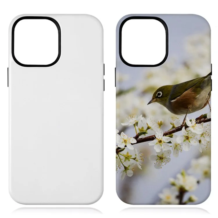 Per iPhone 14 Pro Heat Transfer Printing Phone Case PC+TPU Sublimation Blanks Customized Cover (Effettua ordini in multipli di 20)