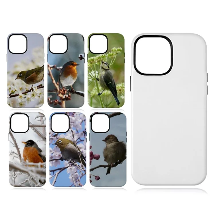 Per iPhone 14 Pro Heat Transfer Printing Phone Case PC+TPU Sublimation Blanks Customized Cover (Effettua ordini in multipli di 20)