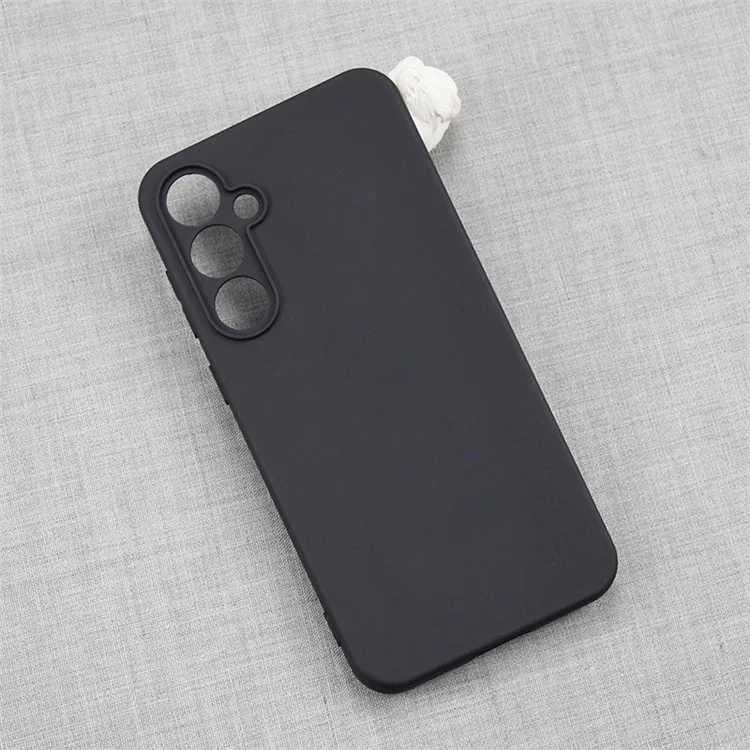 Cover per telefono opaca in TPU per Samsung Galaxy S23 FE, cover posteriore per telefono con tagli precisi - Nero