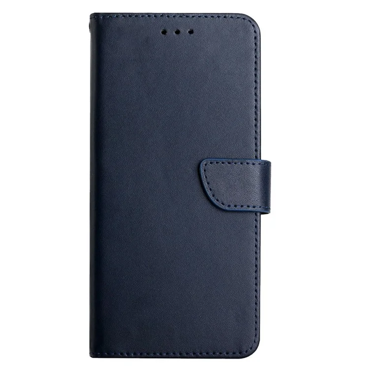 HT02 для Oppo Reno10 Pro 5G (Global) / Reno10 5G (Global) Genuine Cow Leather Wallet Case Stand Phone Cover - Синий