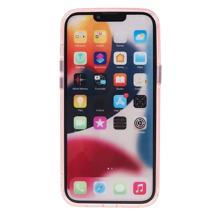 Pour iPhone 12 Pro / 12 Compatibles avec Étui de téléphone MagSafe en TPU+PC+Alliage d'aluminium - Rose