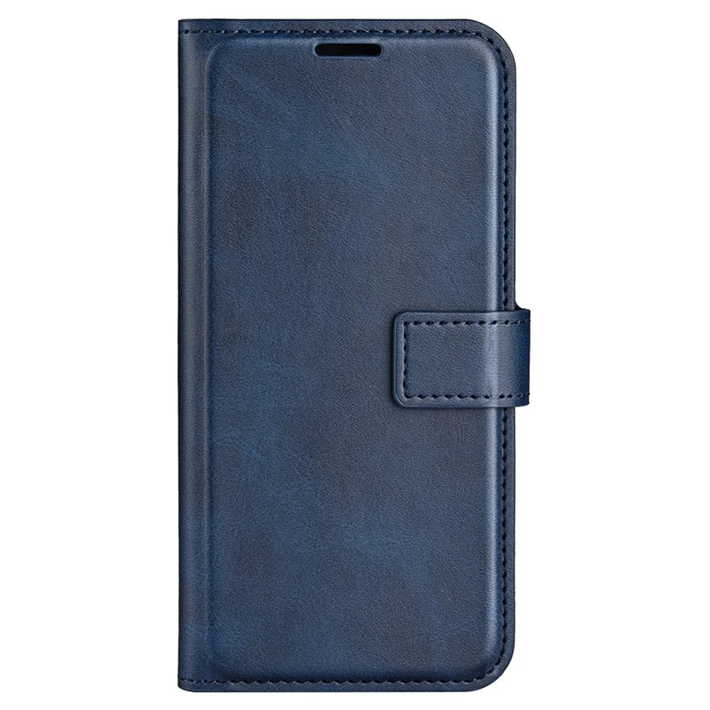 For Honor 90 Phone Shell Calf Texture Leather Cover Stand Wallet Square Magnetic Closure Case - Blue