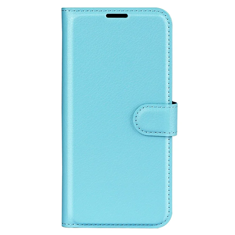 Capa de Telefone com Textura de Lichia para Asus ROG Phone 7 5G, Capa de Carteira de Telefone com Suporte de Couro PU - Azul