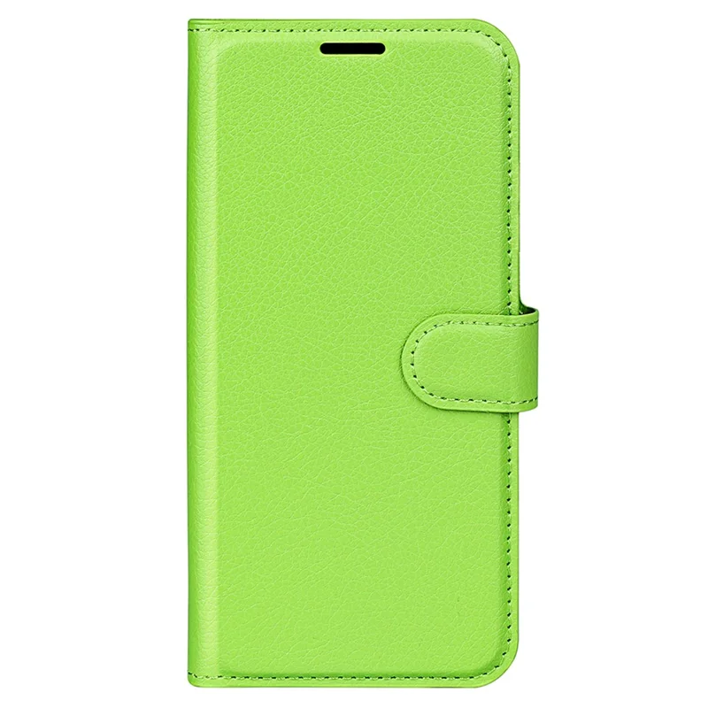 Custodia per telefono con texture Litchi per Asus ROG Phone 7 5G, Cover a portafoglio con supporto in pelle PU - Verde