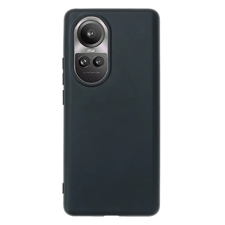 Anti-Kratzer Handyhülle für Oppo Reno10 Pro 5G (Global) Glänzende TPU Rückseite - Schwarz