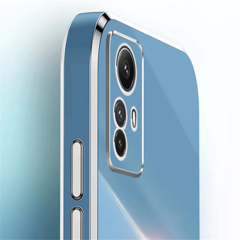 XINLI For Xiaomi Redmi Note 12S 4G Ring Kickstand TPU Phone Cover Electroplated Phone Case - White