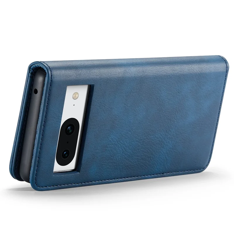 DG.MING Per Google Pixel 8 Custodia Magnetica Distaccabile Antiurto Portafoglio in Pelle Split Supporto di Copertura - Blu