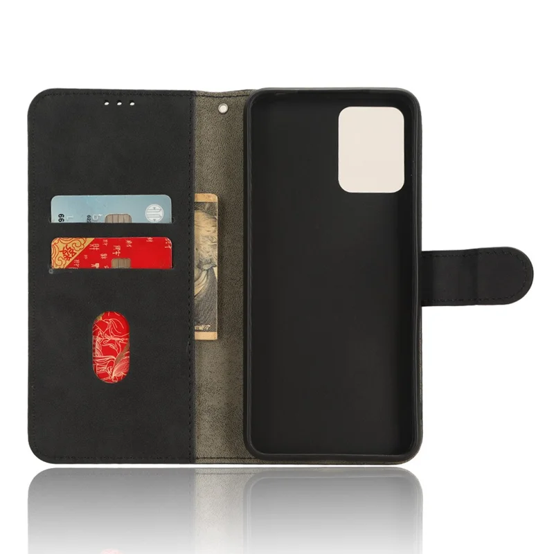 Чехол-бумажник для телефона Umidigi C1 Max / C1 / C2 с защитой от падения, из искусственной кожи с сенсорной поверхностью - черный