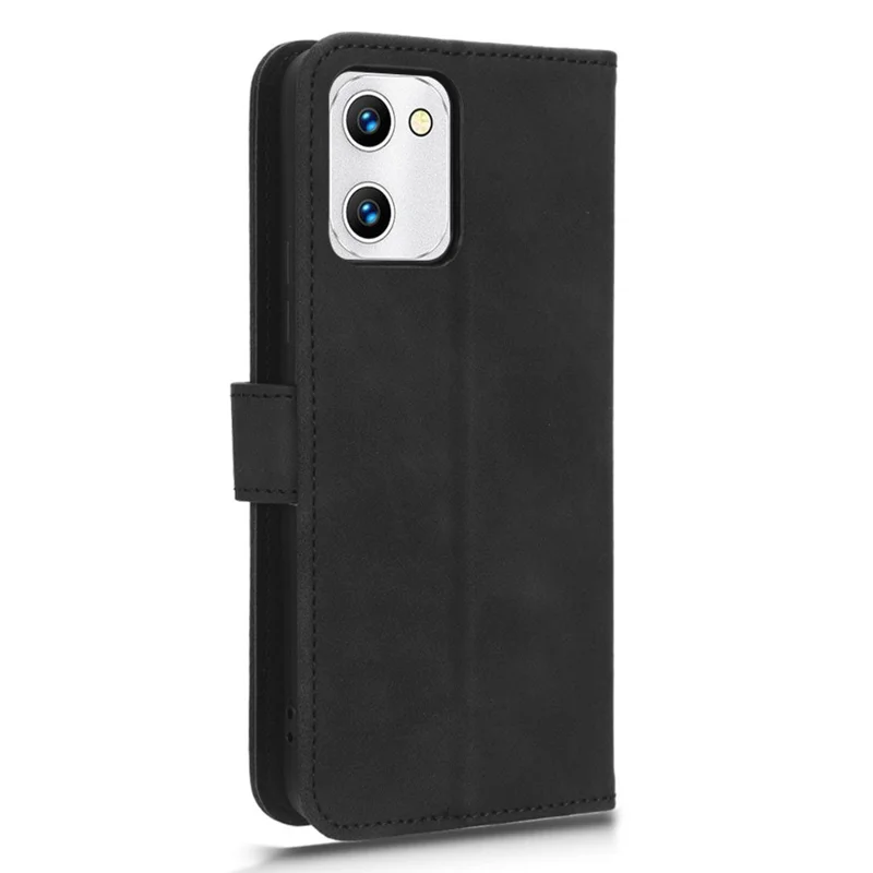 Чехол-бумажник для телефона Umidigi C1 Max / C1 / C2 с защитой от падения, из искусственной кожи с сенсорной поверхностью - черный