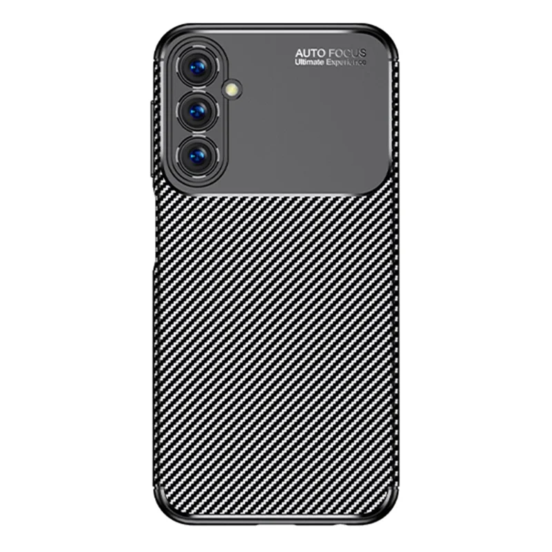 For Samsung Galaxy A25 5G (Global) (161.0 x 76.5 x 8.3mm) Shockproof Carbon Fiber Texture Phone Cover TPU Mobile Phone Shell