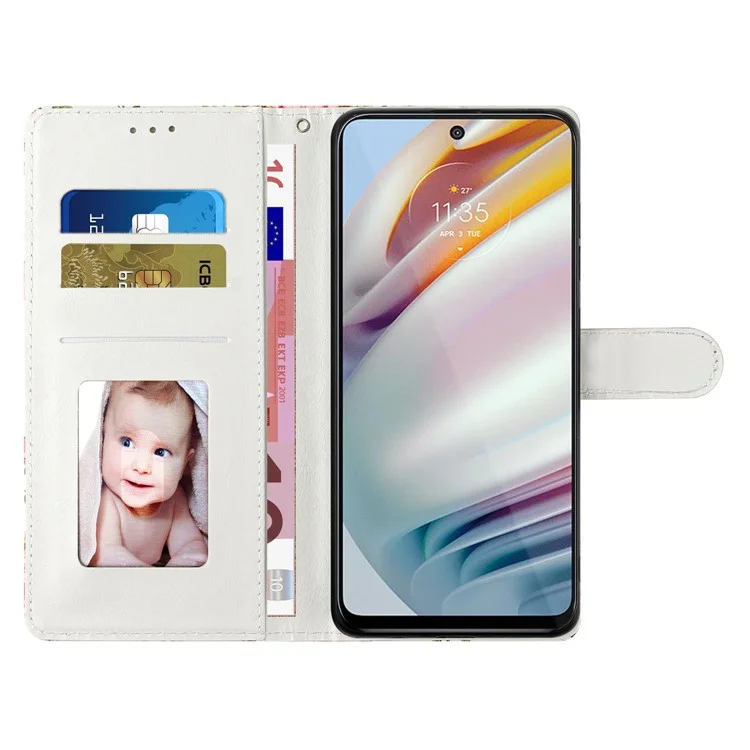 For Samsung Galaxy S23 FE PU Leather Phone Case Wallet Stand Pattern Printing Cover with Strap - Blue Butterfly