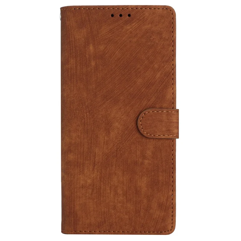 Für Samsung Galaxy A25 5G (Global) (161,0 x 76,5 x 8,3 mm) PU-Leder-Geldbörsen-Cover mit Ständer und Telefonhülle - Braun