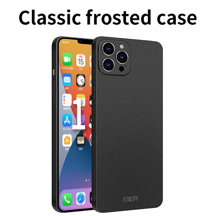 MOFI Shield Matte Series Cell Phone Case for iPhone 15 Pro , Anti-fingerprint Hard PC Back Cover - Black