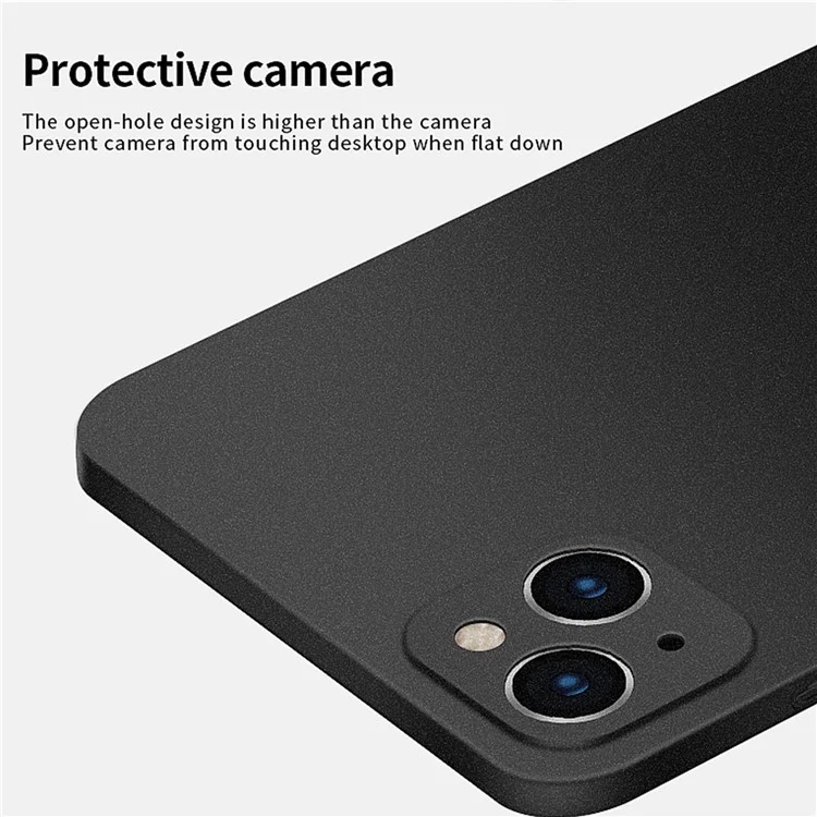 MOFI Shield Matte Series Hard PC Back Cover per iPhone 15 Plus, Custodia Antiimpronta Opaca - Nero